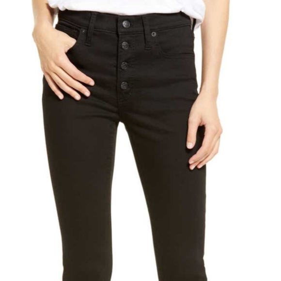 Madewell Mid-Rise Skinny Jeans with Magic Pockets - Picture 1 of 7